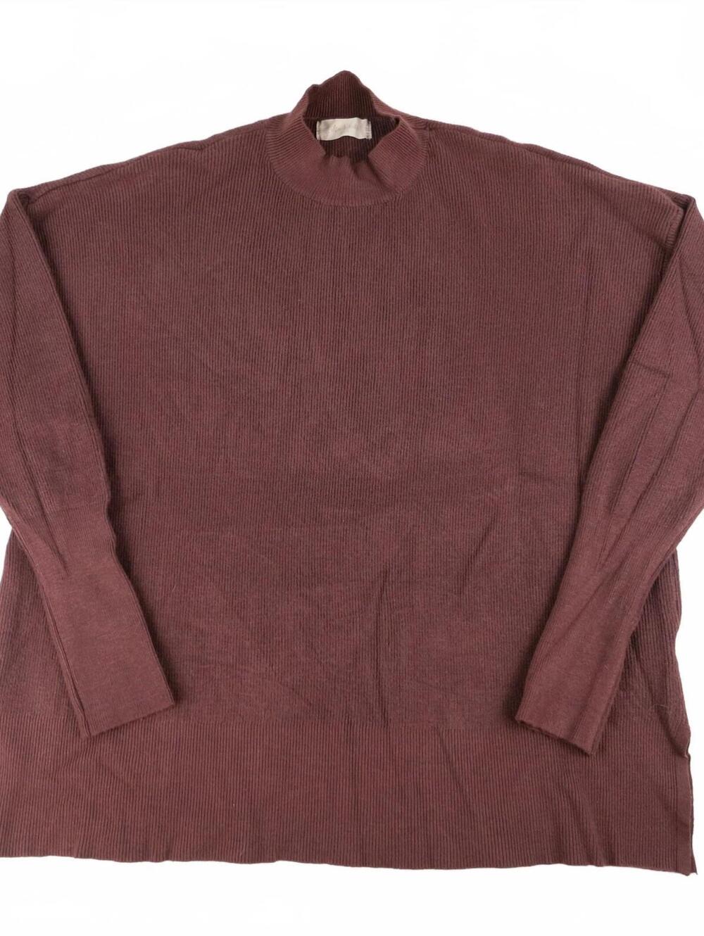 Altar'd State XS/S Burgundy Ribbed Knit Sweater